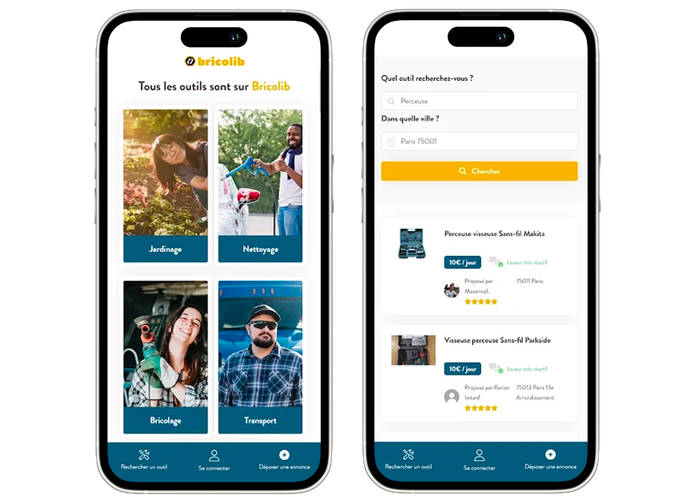 L'application Bricolib