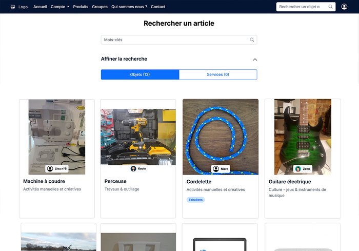 EBS échange de biens et services, la plateforme