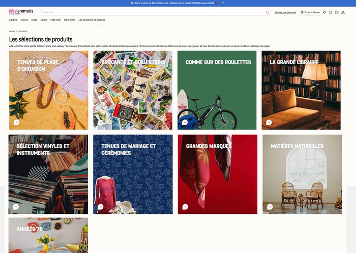 Label Emmaüs, le site