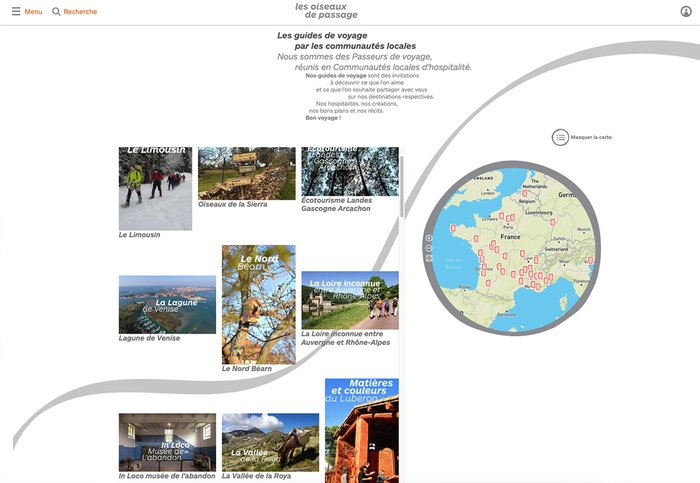La plateforme les Oiseaux de Passage