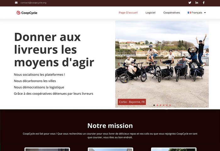La plateforme CoopCycle