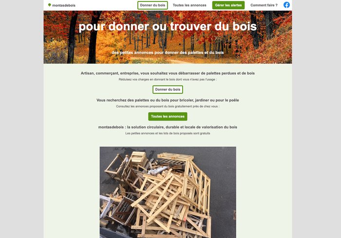 Mon tas de bois, le site