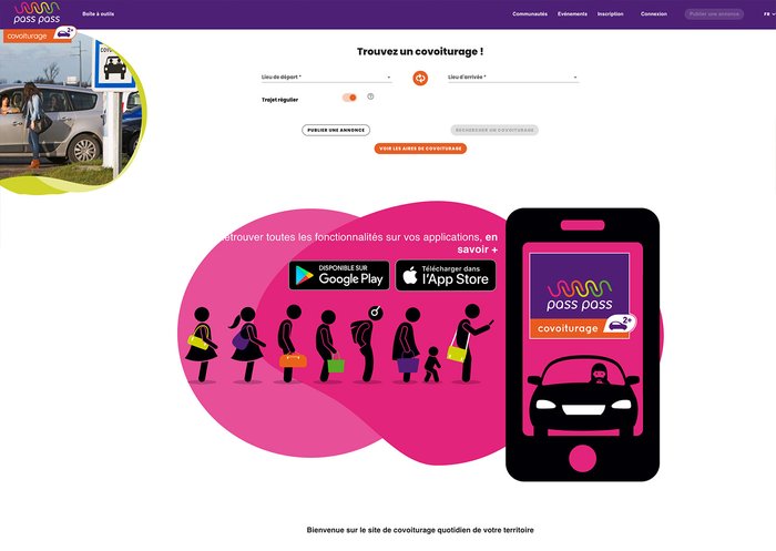 Pass-Pass-Covoiturage, la plateforme