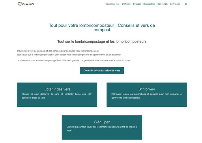 Plus 2 Vers, le site