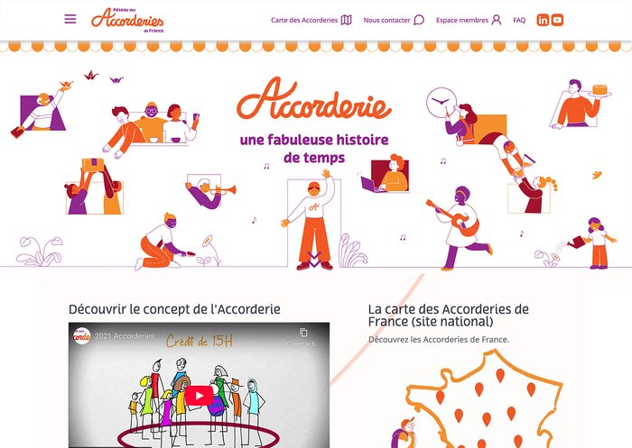 La plateforme du réseau des accorderies