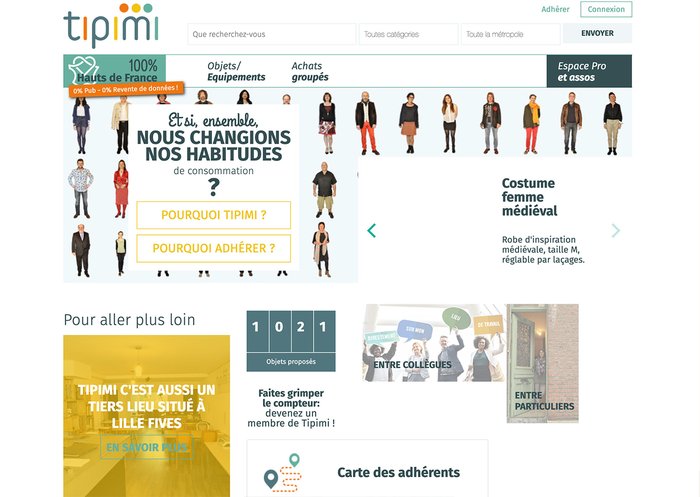 La plateforme Tipimi