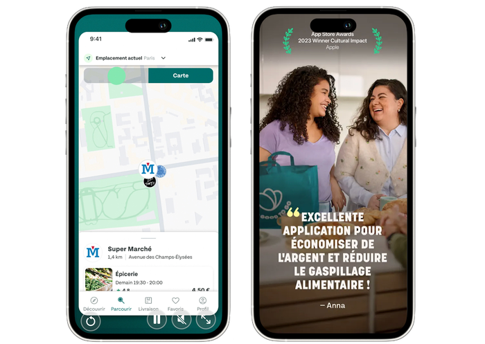 L'application TooGoodToGo