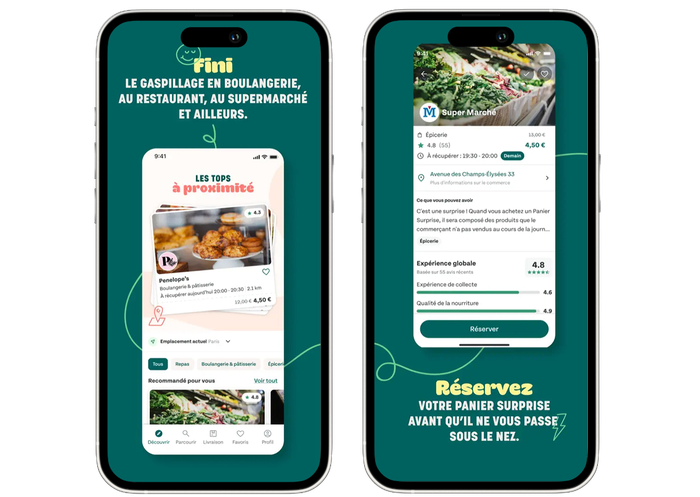 L'application TooGoodToGo