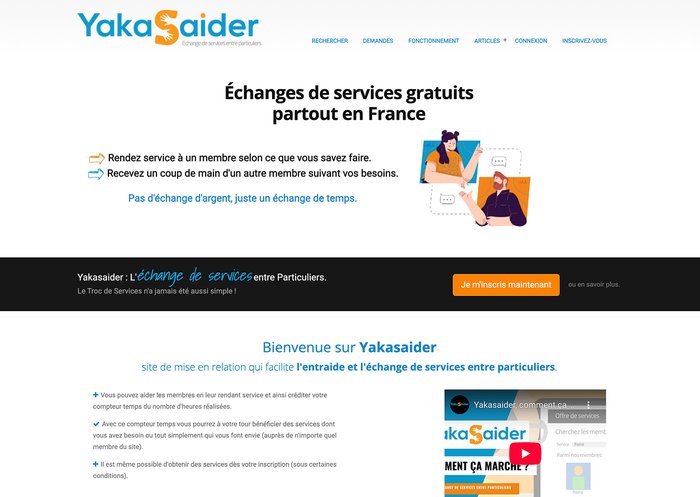 Yakasaider, la plateforme